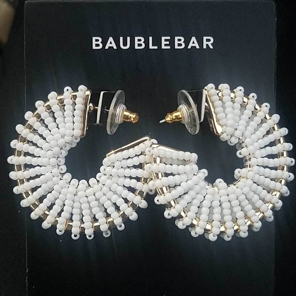 Pure White Earrings!!